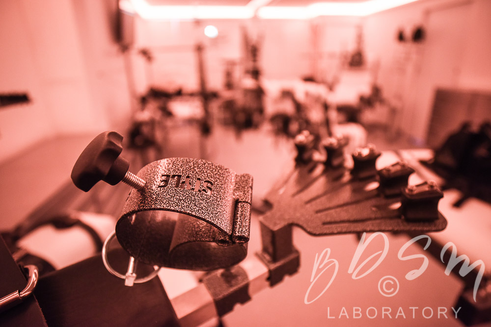 Femdom Hypnosis in London 2 Metal cuff and finger restraints in the BDSM Laboratory
