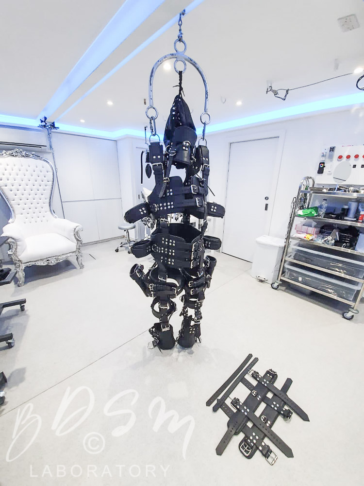 BDSM leather bondage harness