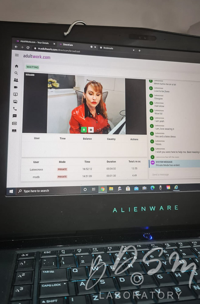 Webcam BDSM sessions with Mistress Miranda